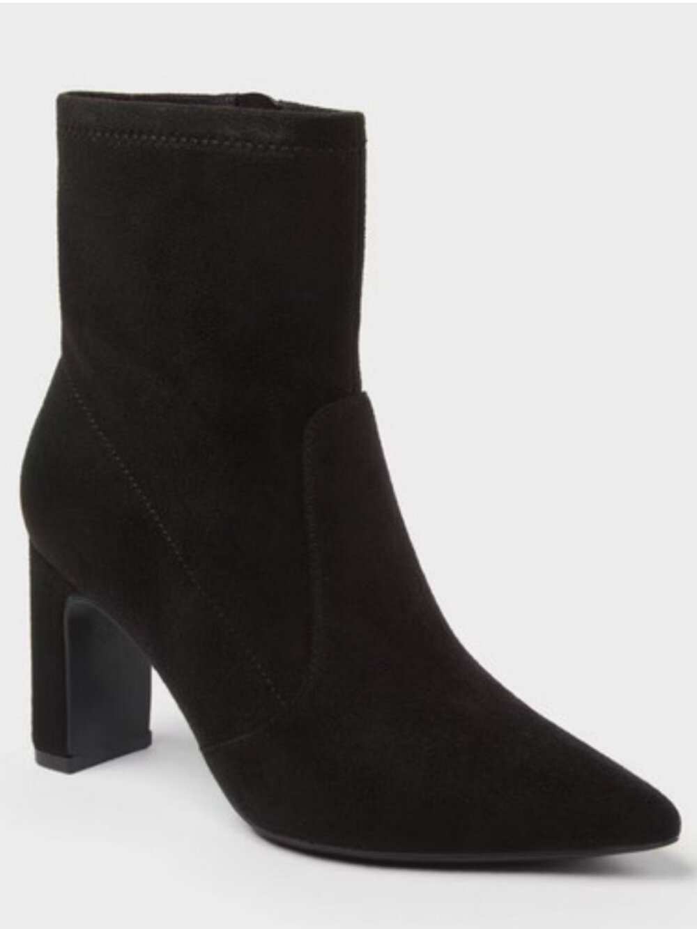 A New Day Women's Sienna Low Shaft Heeled Boots with Memory Foam Jet Black 8M